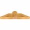 Ekena Millwork Portland Rough Sawn Timber Gable Bracket, Western Red Cedar, 36"W x 10"H x 4"D x 6"F, 7/12 Pitch GBW036X10X0406POR00RWR - alternate 2